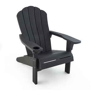 lot 440 image: LOT OF 2 Keter Everest Adirondack Chair with Integrated Cupholder