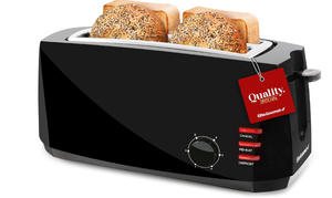 lot 453 image: Elite Gourmet ECT4829B Long Slot 4 Slice Toaster, 6 Toast Settings