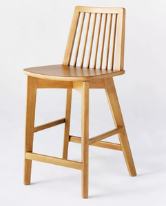 lot 13 image: Linden Modified Windsor Wood Counter Height Barstool - Threshold