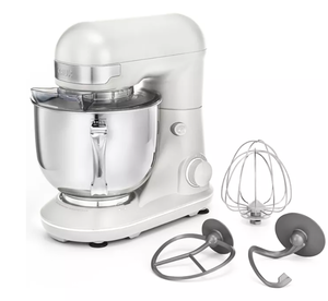 lot 17 image: Crux 5.3-Qt. 300-Watt Tilt-Head 12-Speed Stand Mixer GREY