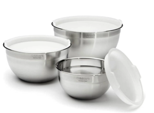lot 214 image: 3PCS Mixing Bowl Set, Stainless Steel