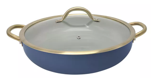lot 235 image: Sedona Kitchen Ceramic 13 Everyday Pan with Lid