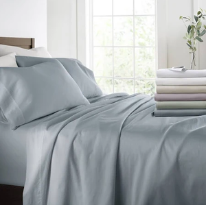 lot 246 image: 4PCS Twin Size Kaycie Elevated Basics Prewashed Solid Bed