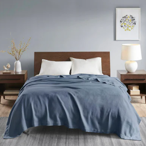 lot 359 image: FullQueen Madison Park Egyptian Cotton Solid Blanket