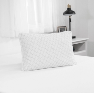 lot 467 image: Sensorpedic Wellness Collection Supportive Memory Foam Cluster Pillow with Charcoal-Infused