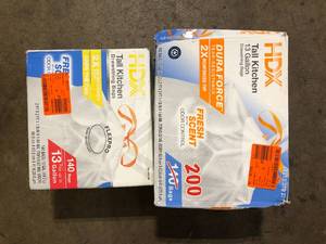 lot 20 image: Lot of Assorted Garbage Bags Various Sizes    Customer Returns See Pictures