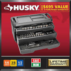 lot 41 image: Husky Mechanics Tool Set (270-Piece) Customer Returns See Pictures