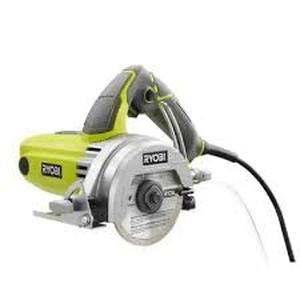 lot 64 image: Lot of RYOBI 12 -Amps 4 in. Blade Corded Wet Tile Saw   Customer Returns See Pictures