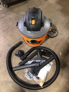 lot 23 image: RIDGID 9 Gallon 4.25 Peak HP NXT Shop Vacuum Wet Dry Vac with General Debris Filter, Locking Hose and Accessory Attachments Used Good Customer Returns See Pictures