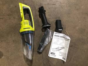 lot 43 image: RYOBI ONE 18V Cordless WetDry Hand Vacuum (Tool Only) Customer Returns See Pictures