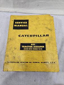 lot 96 image: Caterpillar Service Manual for 631 Tractor-Scraper