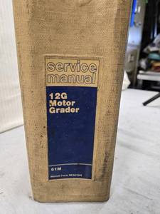lot 98 image: Caterpillar 12G Motor Grader Service Manual