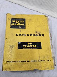 lot 101 image: Caterpillar D9 Tractor Service Manual covering serial numbers 66A3266-UP