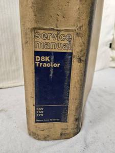 lot 103 image: Service Manual for D8K Tractor 66V76V77V