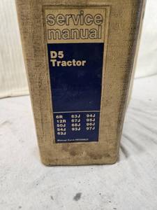 lot 104 image: Caterpillar D5 Tractor Service Manual covering specific serial numbers including 6R, 12R, 50J, and others