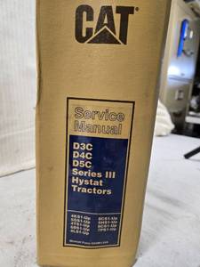 lot 105 image: CAT D3C D4C D5C Series III Hystat Tractors Service Manual