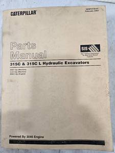 lot 108 image: Caterpillar Parts Manual for 315C & 315C L Hydraulic Excavators