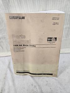 lot 112 image: Caterpillar 140H NA Motor Grader Parts Manual