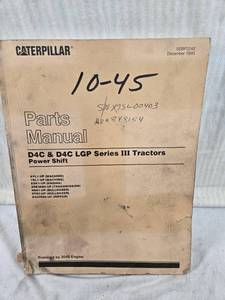 lot 120 image: Caterpillar D4C & D4C LGP Series III Tractors Parts Manual