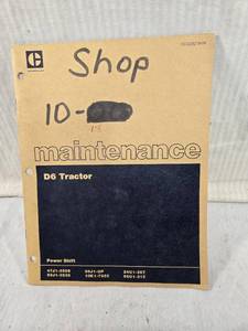 lot 141 image: Caterpillar D6 Tractor Maintenance Manual