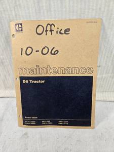 lot 142 image: D6 Tractor Maintenance Manual
