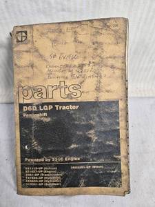 lot 149 image: Caterpillar D6D LGP Tractor Parts Manual