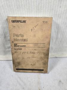 lot 152 image: Caterpillar 950 Wheel Loader Parts Manual covering models 81J1 to 81J3501 and 31K1 to 31K942
