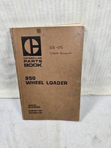 lot 159 image: Caterpillar 950 Wheel Loader Parts Book covering serial numbers 81J5411-UP and 81K1201-UP