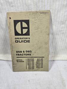 lot 176 image: Operators Guide for D5B & D6D Tractors