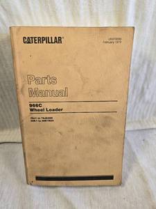 lot 188 image: Caterpillar 966C Wheel Loader Parts Manual covering serial numbers 76J1 to 76J5388 and 30K1 to 30K1624