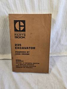 lot 190 image: Caterpillar 235 Excavator Powered by 3306 Engine Parts Book