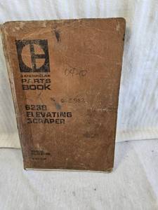 lot 199 image: Caterpillar Parts Book 623B Elevating Scraper - Back Cover adn Last Few Pages Mising