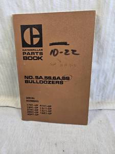 lot 202 image: Caterpillar Parts Book for No. 5A, 5S, 6A, 6S Bulldozers
