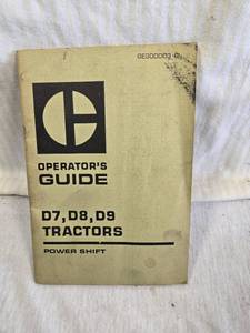 lot 209 image: Operators Guide for D7, D8, D9 Tractors Power Shift
