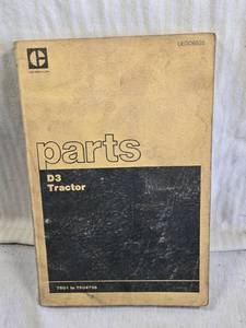 lot 215 image: Caterpillar D3 Tractor Parts Manual covering models from 79U1 to 79U4708