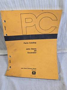 lot 221 image: John Deere 30 Excavator Parts Catalog PC-2117
