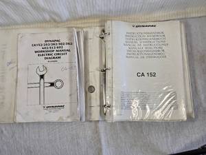 lot 223 image: Dynapac Workshop Manuals and Instruction Handbooks for CA152252262302362402512602