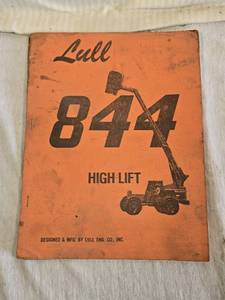 lot 228 image: Lull 844 High Lift Operators Manual