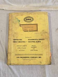 lot 229 image: Lull 844 TT parts and Service Manual