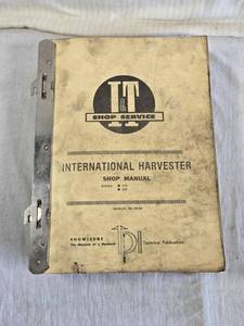 lot 234 image: International Harvester Shop Manual for 274 & 284 Manual No. IH-49