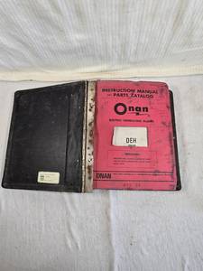 lot 246 image: Onan Electric Generating Sets DEH Series Operators Manual