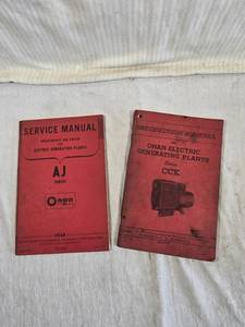 lot 249 image: Onan AJ Series Service Manual and CCK Series Instruction Manual