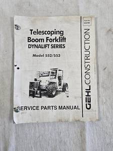 lot 253 image: JLG Dynalift Series Model 552553 Telescoping Boom Forklift Service Parts Manual