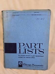 lot 260 image: Chicago Pneumatic Portable Rotary Air Compressors Instruction Manual for gasoline and diesel-driven models.