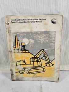 lot 275 image: Cummins ConstructionIndustrial Diesel Engines Operation and Maintenance Manual