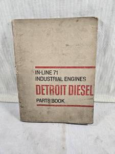 lot 278 image: Detroit Diesel In-Line 71 Industrial Engines Parts Book