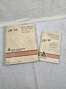 lot 289 image: Allis-Chalmers Lift Trucks Parts and Operators Manuals