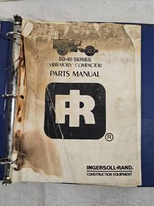 lot 291 image: Ingersoll-Rand SD-40 Series Vibratory Compactor Parts Manual