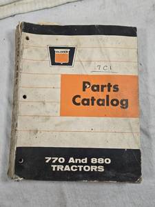 lot 292 image: Oliver 770 and 880 Tractors Parts Catalog