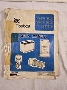 lot 305 image: Bobcat Parts Manual for 630-730 & 640-740 Series Attachments